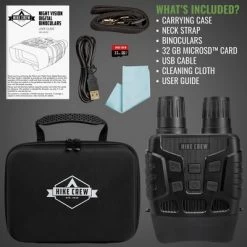 Hike Crew Digital Night Vision Binoculars, Capture HD Photos & Videos, See Clear in 100% Total Darkness, Long Viewing Distance, Large Viewing LCD Screen, Infrared Night Vision Goggles for Hunting -Outlet Camping Gear Store unnamed file 1070