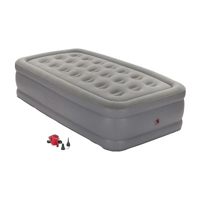 Coleman GuestRest Double High Air Mattress with External Pump - Gray 11 Coleman GuestRest Double High Air Mattress with External Pump - Gray - Image 9