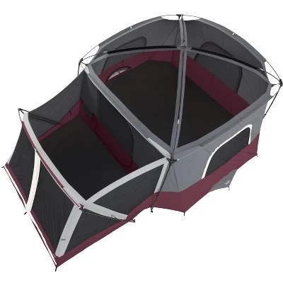 Core Equipment CORE 40072 11 Person Family Outdoor Camping Cabin Tent with Screen Room, Red 3 Core Equipment CORE 40072 11 Person Family Outdoor Camping Cabin Tent with Screen Room, Red