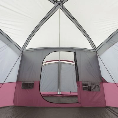 Core Equipment CORE 40072 11 Person Family Outdoor Camping Cabin Tent with Screen Room, Red 6 Core Equipment CORE 40072 11 Person Family Outdoor Camping Cabin Tent with Screen Room, Red - Image 4