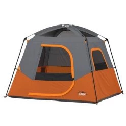 Core Equipment 4 Person Straight Wall Tent - Orange