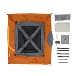 Core Equipment 4 Person Straight Wall Tent - Orange -Outlet Camping Gear Store unnamed file 1209