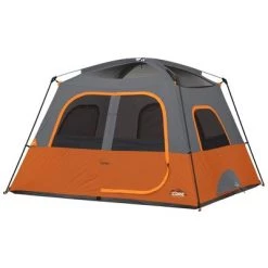Core Equipment 6 Person Straight Wall Tent - Orange