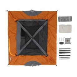 Core Equipment 6 Person Straight Wall Tent - Orange -Outlet Camping Gear Store unnamed file 1265