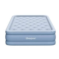 Simmons Beautyrest MM09517DB 15 Inch Posture Lux Portable Full Size Inflatable Bed Air Mattress with Adjustable Firmness, Express Pump, and Adapter