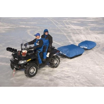 Clam Outdoors CLAM 8792 Ice Fishing Tent Fish Trap Shelter Travel Cover for Nanook, Nanook XL, Guide, Blazer, or Medium Nordic Sled Models, Cover Only, Blue 4 Clam Outdoors CLAM 8792 Ice Fishing Tent Fish Trap Shelter Travel Cover for Nanook, Nanook XL, Guide, Blazer, or Medium Nordic Sled Models, Cover Only, Blue - Image 2