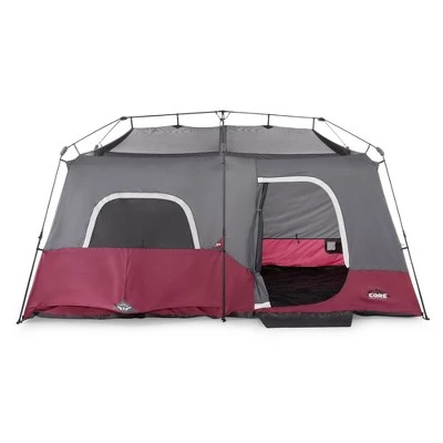 Core Equipment CORE Instant Cabin 14 x 9 Foot 9-Person Family Cabin Tent with Rain Fly, Carry Bag and 60 Second Assembly for Camping, Hiking, Red 3 Core Equipment CORE Instant Cabin 14 x 9 Foot 9-Person Family Cabin Tent with Rain Fly, Carry Bag and 60 Second Assembly for Camping, Hiking, Red