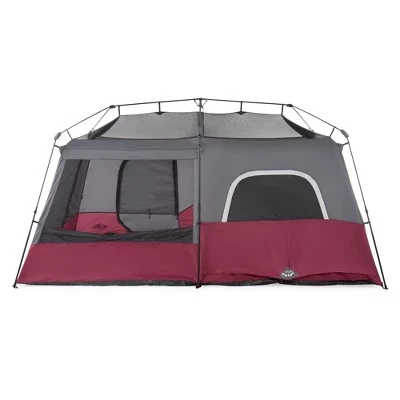 Core Equipment CORE Instant Cabin 14 x 9 Foot 9-Person Family Cabin Tent with Rain Fly, Carry Bag and 60 Second Assembly for Camping, Hiking, Red 4 Core Equipment CORE Instant Cabin 14 x 9 Foot 9-Person Family Cabin Tent with Rain Fly, Carry Bag and 60 Second Assembly for Camping, Hiking, Red - Image 2