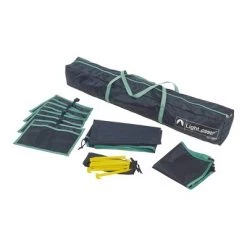 Lightspeed Outdoors Portable Tall Canopy Beach Sun Shelter Open Tent Hub with Shade Wall, Carry bag, Stakes, and Stake Bag, Deep Navy -Outlet Camping Gear Store unnamed file 1329