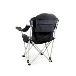 Picnic Time Reclining Camp Chair with Carrying Case - Black
