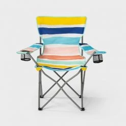 Adult Outdoor Portable Chair Stripe - Sun Squad™