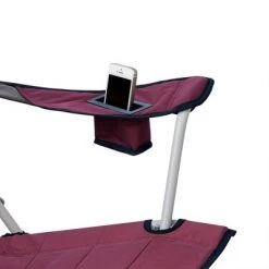 Core Equipment Core Portable Heavy Duty Folding Chair with Cooling Mesh Back and Carrying Storage Bag for Outdoor Sporting Events or Camping Trips, Wine