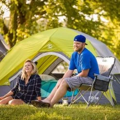 Core Equipment CORE 300 Pound Capacity Polyester Padded Hard Arm Chair with Carry Bag, Wine -Outlet Camping Gear Store unnamed file 1504