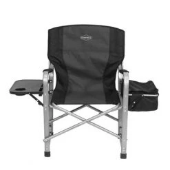 Kamp-Rite Portable Folding Director's Chair with Cooler, Side Table & Cup Holder for Camping, Tailgating, and Sports, 350 LB Capacity