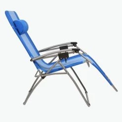 Kamp-Rite Outdoor Folding Reclining Zero Gravity Chair w/Headrest Pillow for Backyard, Camping, Tailgating, and Sports, 300 LB Capacity, Blue (2 Pack) -Outlet Camping Gear Store unnamed file 1552