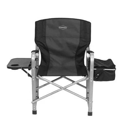 Kamp-Rite CC119 Heavy Duty Aluminum Director's Camping Chair with Cooler and Side Table, Black (2 Pack) 4 Kamp-Rite CC119 Heavy Duty Aluminum Director's Camping Chair with Cooler and Side Table, Black (2 Pack) - Image 2