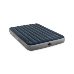 Intex 10" Queen Size Air Mattress with 2-Step AA Battery Inflation Pump System