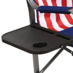 Kamp-Rite AFC101 Outdoor Tailgating Camping Outdoor Indoor Folding Portable Compact Directors Chair with Side Table, USA Flag (2 Pack) -Outlet Camping Gear Store unnamed file 1605