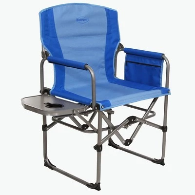 Kamp-Rite KAMPCC406 Compact Director's Chair Outdoor Furniture Camping Folding Sports Chair with Side Table and Cup Holder, Blue (2 pack) 3 Kamp-Rite KAMPCC406 Compact Director's Chair Outdoor Furniture Camping Folding Sports Chair with Side Table and Cup Holder, Blue (2 pack)
