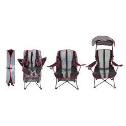 Kelsyus Premium Portable Camping Folding Outdoor Lawn Chair w/ 50+ UPF Canopy, Cup Holder, & Carry Strap, for Sports, Beach, Lake, Blue/Black (2 Pack) -Outlet Camping Gear Store unnamed file 1690