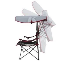 Kelsyus Premium Portable Camping Folding Outdoor Lawn Chair w/ 50+ UPF Canopy, Cup Holder, & Carry Strap, for Sports, Beach, Lake, Blue/Black (2 Pack) -Outlet Camping Gear Store unnamed file 1691