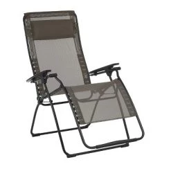 Lafuma Mobilier Lafuma Futura Batyline XL Series Outdoor Relaxation Chair, Graphite (2 Pack)