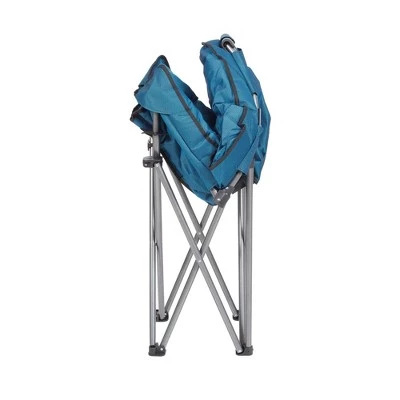 Mac Sports Heavy Duty Steel Frame Collapsible Folding Portable Padded Outdoor Club Camping Chair with Carry Bag, Blue 4 Mac Sports Heavy Duty Steel Frame Collapsible Folding Portable Padded Outdoor Club Camping Chair with Carry Bag, Blue - Image 2