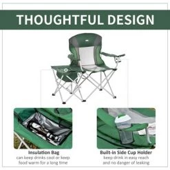 Outsunny Folding Camping Chair with Insulation Bag, Cup Holders And Side Table Director's Chair 13 Outsunny Folding Camping Chair with Insulation Bag, Cup Holders And Side Table Director's Chair -Outlet Camping Gear Store unnamed file 1822