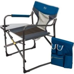 Timber Ridge Portable Lightweight Aluminum Frame Folding Camping Directors Chair with Side Table & Cupholder, Blue/Black/Gray -Outlet Camping Gear Store unnamed file 1933