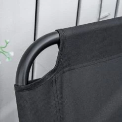 Outsunny Portable Folding Double Camping Chair Cup Holder, Loveseat for 2 Person, Outdoor Chair with Wood Armrest Beach Travel -Outlet Camping Gear Store unnamed file 2010