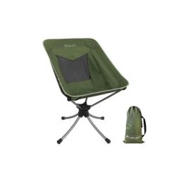 Lightspeed Outdoors Lightspeed 511023 Portable Lightweight Bucket Style 360 Degree Outdoor Lounge Chair with Travel Bag for the Beach, Camping, or Sports, Green (2 Pack)