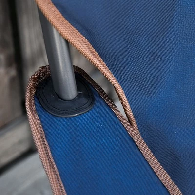 Outsunny Outdoor Folding Beach Camping Chair with Strong Steel Legs, Side Cup Holder, & Durable Oxford Fabric 9 Outsunny Outdoor Folding Beach Camping Chair with Strong Steel Legs, Side Cup Holder, & Durable Oxford Fabric - Image 7