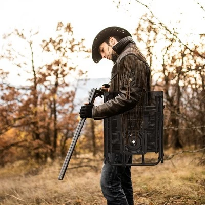 Costway Folding 360° Silent Swivel Hunting Chair Blind Chair All-weather Outdoor 5 Costway Folding 360° Silent Swivel Hunting Chair Blind Chair All-weather Outdoor - Image 3