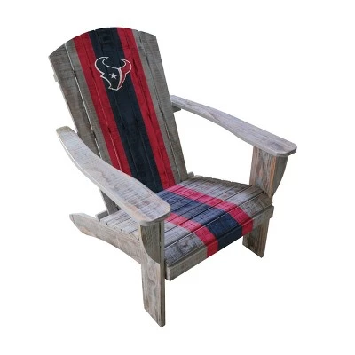 NFL Houston Texans Wooden Adirondack Chair 3 NFL Houston Texans Wooden Adirondack Chair