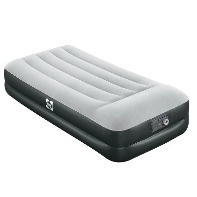 Sealy 94051E-BW High Single Person Inflatable Mattress Internal I-Beam Twin Airbed with Built-In AC Air Pump, Pillow Headrest, and Storage Bag 6 Sealy 94051E-BW High Single Person Inflatable Mattress Internal I-Beam Twin Airbed with Built-In AC Air Pump, Pillow Headrest, and Storage Bag - Image 4