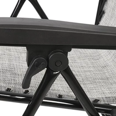 Westfield Outdoors, Inc. Guidesman LC-8014 Foldable Locking Weather Resistant Outdoor Steel Framed Zero Gravity Reclining Lounge Chair with Headrest Pillow, Gray 5 Westfield Outdoors, Inc. Guidesman LC-8014 Foldable Locking Weather Resistant Outdoor Steel Framed Zero Gravity Reclining Lounge Chair with Headrest Pillow, Gray - Image 3