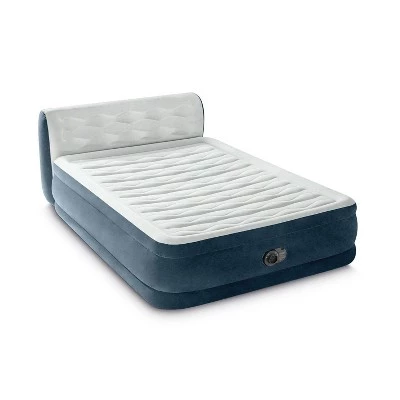 Intex 18" Pillow Top Air Mattress with Electric Pump and Headboard - Queen Size 3 Intex 18" Pillow Top Air Mattress with Electric Pump and Headboard - Queen Size