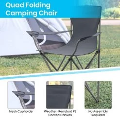Emma and Oliver Folding Camping Chair, PE Coated Canvas with Steel Tube Frame, Integrated Cupholder and Convenient Carry Bag 18 Emma and Oliver Folding Camping Chair, PE Coated Canvas with Steel Tube Frame, Integrated Cupholder and Convenient Carry Bag -Outlet Camping Gear Store unnamed file 2218