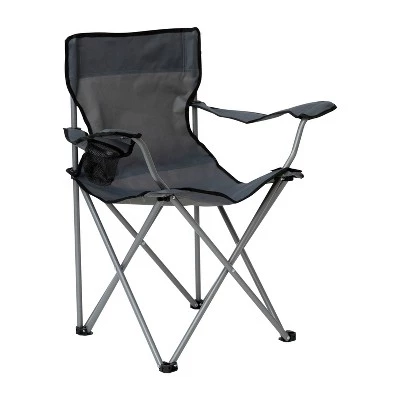 Emma and Oliver Folding Camping Chair, PE Coated Canvas with Steel Tube Frame, Integrated Cupholder and Convenient Carry Bag 14 Emma and Oliver Folding Camping Chair, PE Coated Canvas with Steel Tube Frame, Integrated Cupholder and Convenient Carry Bag - Image 12