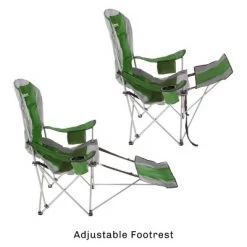 Leisure Sports Reclining Quad Camp Chair with Footrest and Drink Holder - Green -Outlet Camping Gear Store unnamed file 2237