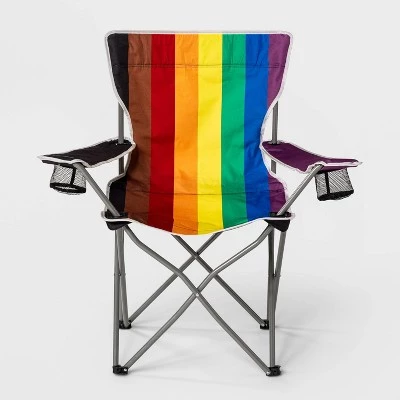 Rainbow Portable Chair Multicolor - Pride 3 Rainbow Portable Chair Multicolor - Pride