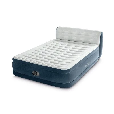 Intex 18" Pillow Top Air Mattress with Electric Pump and Headboard - Queen Size 4 Intex 18" Pillow Top Air Mattress with Electric Pump and Headboard - Queen Size - Image 2