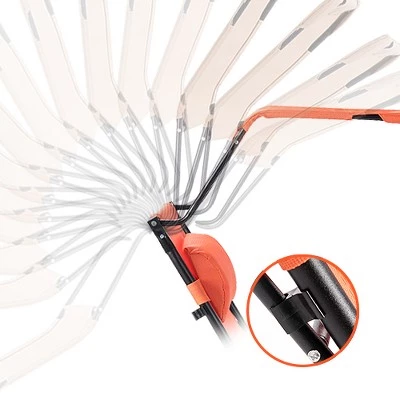 Costway Folding Rocking Chair Rocker Porch Zero Gravity Furniture Sunshade Canopy Orange 10 Costway Folding Rocking Chair Rocker Porch Zero Gravity Furniture Sunshade Canopy Orange - Image 8