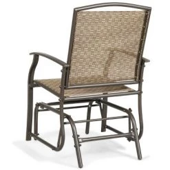 Costway Patio Swing Single Glider Chair Rocking Seating Steel Frame Garden Furni Brown 18 Costway Patio Swing Single Glider Chair Rocking Seating Steel Frame Garden Furni Brown -Outlet Camping Gear Store unnamed file 2370