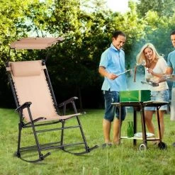 Costway Folding Rocking Chair Rocker Porch Zero Gravity Furniture Sunshade Canopy Beige 14 Costway Folding Rocking Chair Rocker Porch Zero Gravity Furniture Sunshade Canopy Beige -Outlet Camping Gear Store unnamed file 2386