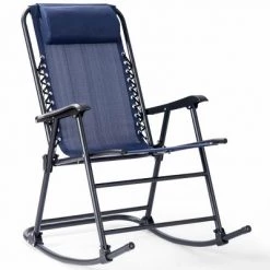Costway Folding Zero Gravity Rocking Chair Rocker Porch Outdoor Patio Headrest Blue 16 Costway Folding Zero Gravity Rocking Chair Rocker Porch Outdoor Patio Headrest Blue -Outlet Camping Gear Store unnamed file 2425