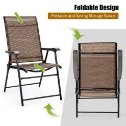 Costway 2PCS Outdoor Patio Folding Chair Camping Portable Lawn Garden W/Armrest 17 Costway 2PCS Outdoor Patio Folding Chair Camping Portable Lawn Garden W/Armrest -Outlet Camping Gear Store unnamed file 2452