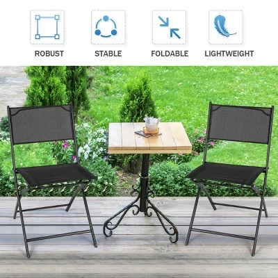 Costway Set of 4 Outdoor Patio Folding Chairs Camping Deck Garden Pool Beach Furniture 8 Costway Set of 4 Outdoor Patio Folding Chairs Camping Deck Garden Pool Beach Furniture - Image 6