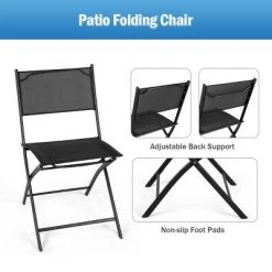 Costway Set of 4 Outdoor Patio Folding Chairs Camping Deck Garden Pool Beach Furniture 18 Costway Set of 4 Outdoor Patio Folding Chairs Camping Deck Garden Pool Beach Furniture -Outlet Camping Gear Store unnamed file 2466