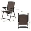 Costway 4PCS Folding Sling Chairs Steel Armrest Patio Garden Camping W/Adjustable Back 2 Costway 4PCS Folding Sling Chairs Steel Armrest Patio Garden Camping W/Adjustable Back -Outlet Camping Gear Store unnamed file 2486